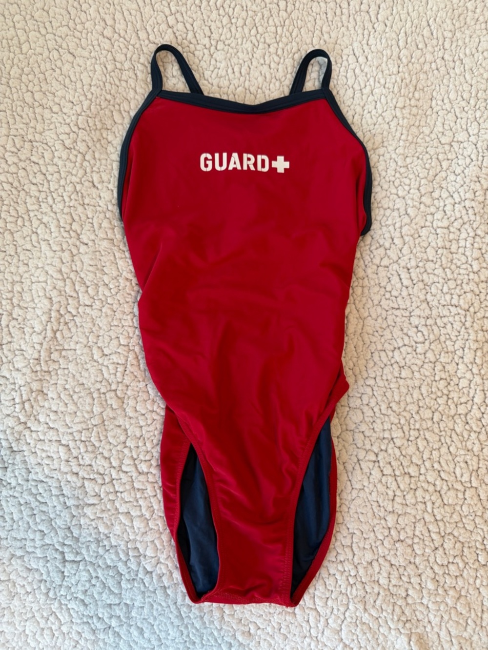 Red Guard One-Piece Lifeguard Swimsuit